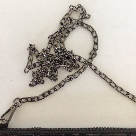 EMILIO PEPE BLACK ORIGAMI CHAIN BAG CLUTCH - Picture 5 of 13